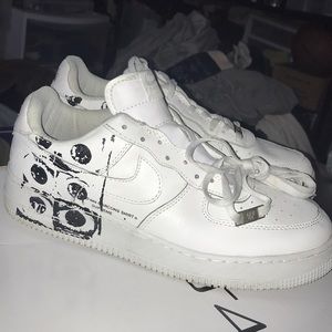 cdg af1 white